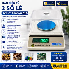 Cân Điện Tử 0.01g 300g JCS-C | Cân Tiểu Ly 2 Số Lẻ Chính Xác Cao