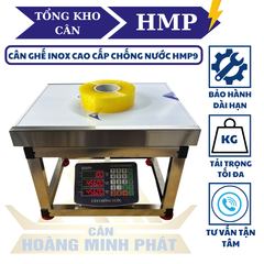 Cân Ghế Điện Tử 200kg INOX HMP9 | Chống Nước | Cân Hàng Hóa, Nông Sản | Hoàng Minh Phát