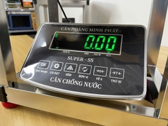 Cân ghế điện tử 300KG Full INOX Chống nước Chốt số SUPER-SS. LED XANH
