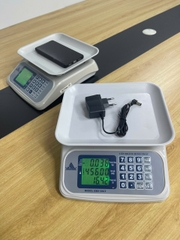 Cân điện tử tính tiền 15KG nhỏ gọn HMS20GT. Thương hiệu CÂN HOÀNG MINH PHÁT. Phím Tiếng VIỆT