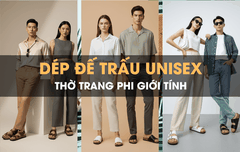 Dép đế trấu unisex - biểu tượng thời  phi giới tính