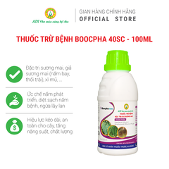 THUỐC TRỪ BỆNH BOOCPHA 40SC ĐẶC TRỊ SƯƠNG MAI, GIẢ SƯƠNG MAI (NẤM BAY, THỐI TRÁI)