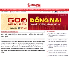 Báo Đồng Nai viết về máy hút chân không công nghiệp