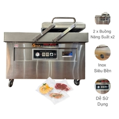 Máy Hút Chân Không Công Nghiệp 2 Buồng DZQ400 2SA