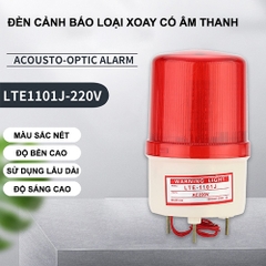Đèn quay cảnh báo dùng điện 220v có còi hú