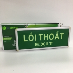 Đèn exit 2 mặt chỉ dẫn thoát hiểm