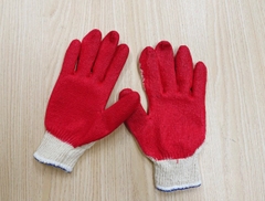 Găng tay sợi tráng sơn đỏ