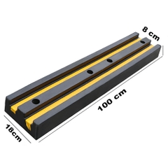 Ốp tường chặn lùi xe cao su 002