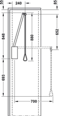 TM39 - Bộ tay nâng hạ móc áo