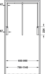 TM39 - Bộ tay nâng hạ móc áo