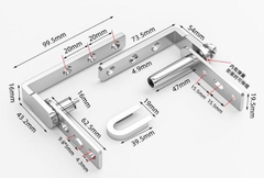 TD194- Bản lề trục xoay tự đóng
