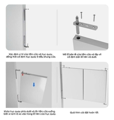 TD194- Bản lề trục xoay tự đóng