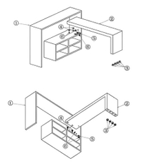 TM05 - Phụ kiện mặt bàn xoay gập