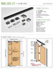 TD197 -Bộ PK cửa gấp lùa.