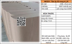 MOD31_ Tấm ốp trang trí uốn cong