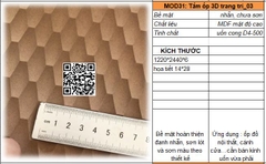 MOD31_ Tấm ốp trang trí uốn cong