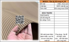 MOD31_ Tấm ốp trang trí uốn cong