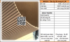 MOD31_ Tấm ốp trang trí uốn cong