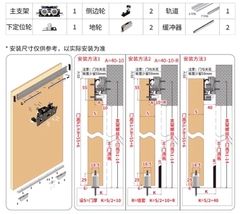 TM74- PK cửa lùa dấu ray