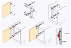 TM79- Bản lề ray dọc loại rẻ