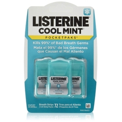 NGẬM THƠM MIỆNG LISTERINE COOL MINT POCKETMIST – VỈ 3 HỘP – 72 MIẾNG