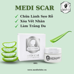 Kem Trị Sẹo Rỗ, Sẹo Mụn Medi White Medi Scar, Kem Mờ Sẹo Thâm Hiệu Quả