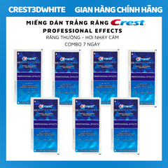 Miếng Dán Trắng Răng Crest 3D White Của Mỹ - Làm Trắng Răng Tại Nhà Tẩy Trắng Răng Cấp Tốc Combo 7 gói