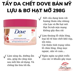 TẨY TẾ BÀO CHẾT DOVE EXFOLIATING BODY POLISH 298G