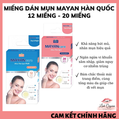 Miếng Dán Mụn Mayan Care Ultra Thin Spot Hàn Quốc Hiệu Quả Trong 48H (12 Miếng - 20 Miếng)