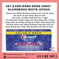 Kem đánh răng Crest 3D White Của Mỹ Làm Trắng Răng Tại Nhà Tẩy Trắng Răng Cấp Tốc