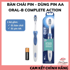 Bàn Chải Pin Oral-B Complete Action Gum Care - Deep Clean - 3D White