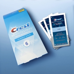 FULL BOX 20 MIẾNG DÁN TRẮNG RĂNG CREST 3D WHITE CLASSIC VIVID (10 NGÀY)