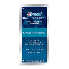 Miếng Dán Trắng Răng Crest 3D White Của Mỹ - Làm Trắng Răng Tại Nhà Tẩy Trắng Răng Cấp Tốc 1 Gói