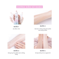 Xịt Chống Nắng Nâng Tone Dưỡng Trắng Da, Che Khuyết Điểm MayCreate 150Ml- MALL TRUNG