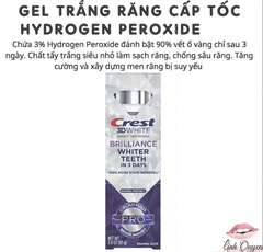 Kem đánh răng Crest 3D White Của Mỹ Làm Trắng Răng Tại Nhà Tẩy Trắng Răng Cấp Tốc