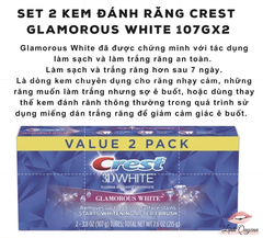 Kem đánh răng Crest 3D White Của Mỹ Làm Trắng Răng Tại Nhà Tẩy Trắng Răng Cấp Tốc