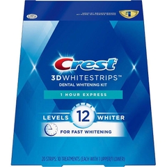FULL BOX 20 MIẾNG DÁN TRẮNG RĂNG CREST 3D WHITE 1 HOUR EXPRESS (10 NGÀY)