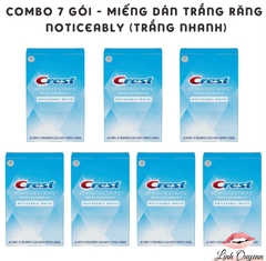 Combo 7 Ngày Miếng Dán Trắng Răng Crest 3D White Của Mỹ - Làm Trắng Răng Tại Nhà Tẩy Trắng Răng Cấp Tốc