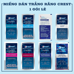 1 GÓI - Miếng Dán Trắng Răng Crest 3D White Làm Trắng Răng Tại Nhà Cấp Tốc