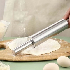 Cán bột inox loại lớn có trục xoay 430 cm