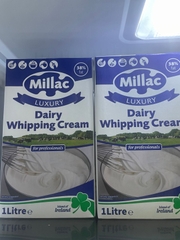 Whipping Cream 38% Fat Millac Luxury 1Lít