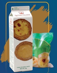 Combo 30 Đế Bánh Tart Trứng và 1KG Kem Trứng Vị Vani