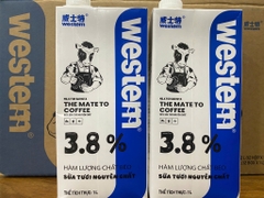Sữa tươi nguyên chất WESTERN MILK 3.8% 1Lít