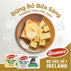 Bơ mặn/lạt cao cấp Avonmore Ireland 200g