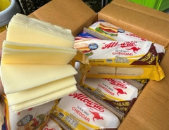 Phô Mai Lát Cheddar Allowrie 81 lát 1kg - Cheddar Cheese Slice