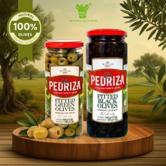 Quả Oliu Xanh / Đen Nguyên Trái/Tách Hạt Hiệu La Pedriza 340gr