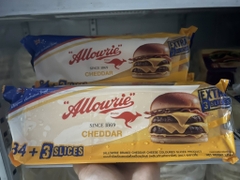 Phô Mai Lát Cheddar Màu Allowrie 87 lát 1kg - Cheddar Colored Cheese Slice