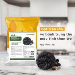 Bột trộn sẵn vỏ bánh trung thu màu tinh than tre Hola Farina 1kg