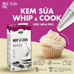 Kem whip & cook Arla 1Lít (Fat 30%)