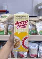 KEM SỮA ĐA DỤNG (MULTIPURPOSE) BRAVO CREM UHT COOK & WHIP CREAM 1L